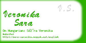 veronika sara business card